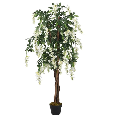Artificial Wisteria Tree Artificial Plant 840 Leaves Green and White