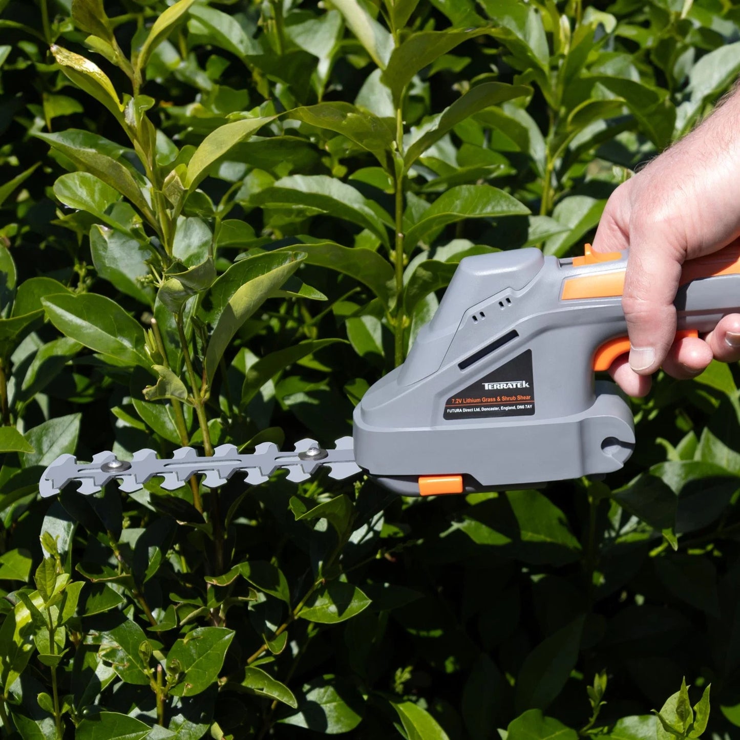 Electric Hedge Trimmer Cordless 2 in 1 7.2V Handheld Multi Tool Bush Cutter