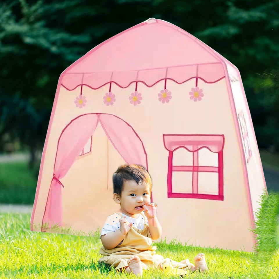 Kid Tent with Lights - Kids Play Tents Tents Pink Girls Toy House Gift