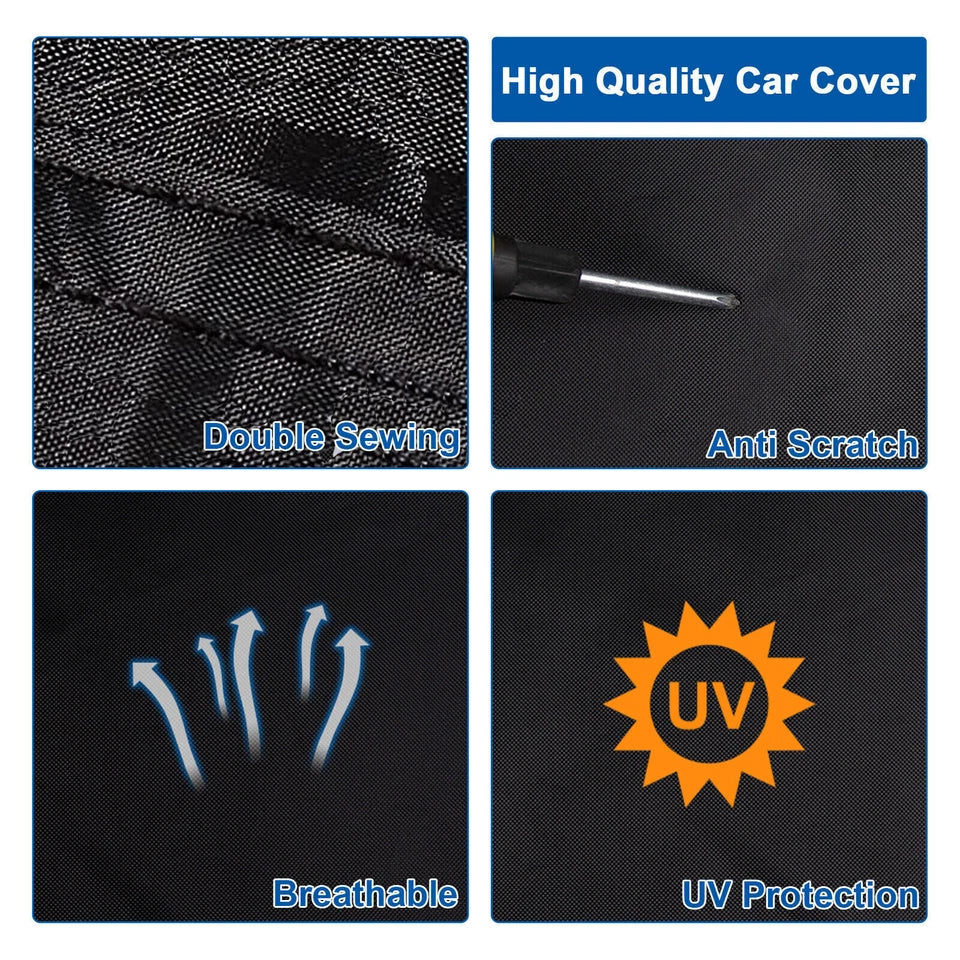 Waterproof 6 Layer Car Cover Heavy Duty Cotton Lined UV Protection