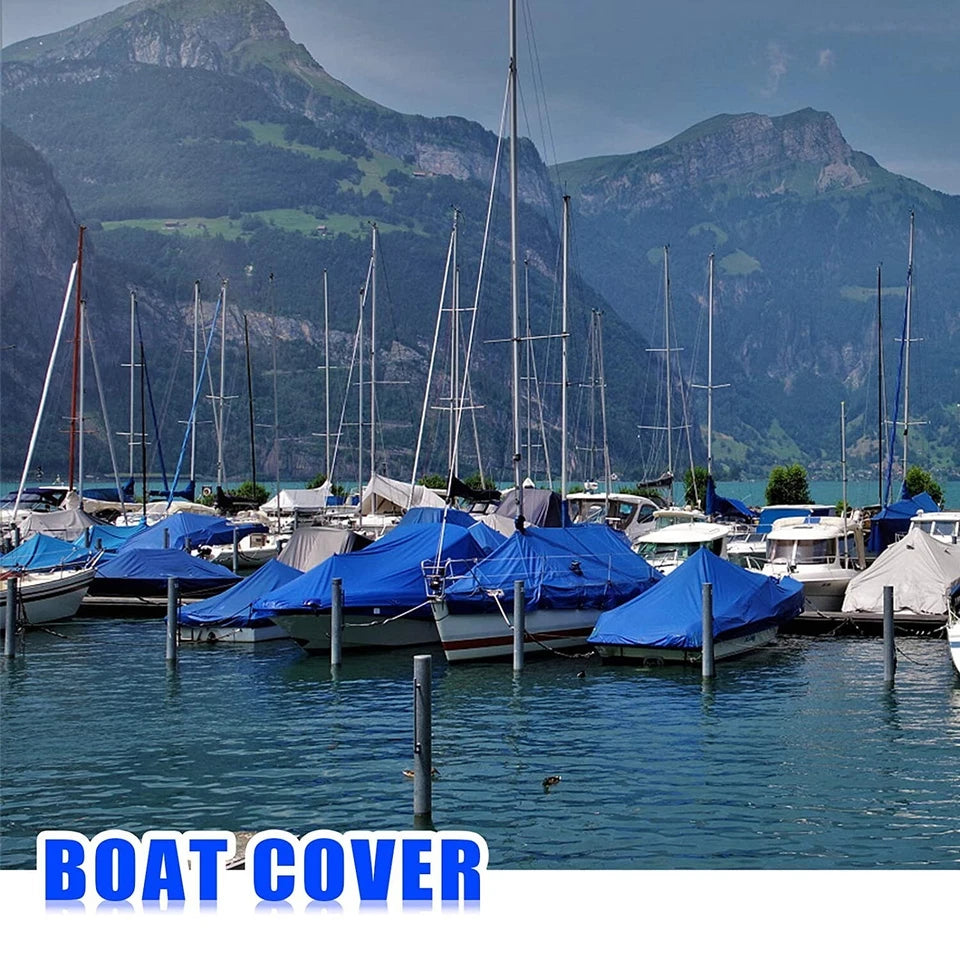 10m x 10m Heavy Duty Waterproof Tarpaulin with Eyelets Cover Ground Sheet