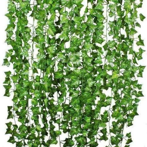 10x 2M Artificial Fake Ivy Hanging Plant Vine Leaf Greenery Garland Party Wedding Decor