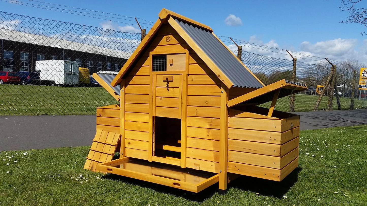 CHICKEN COOP RUN HEN HOUSE POULTRY ARK HOME NEST BOX COOPS RABBIT HUTCH PLASTIC