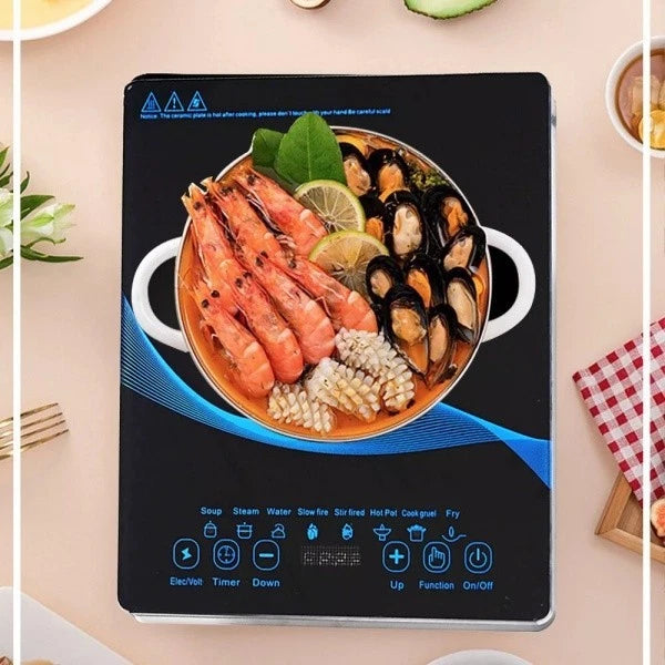 2200W Electric Induction Hob Portable Digital Touch Single Cooker Hot Plate Tool