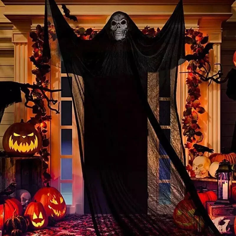Hanging Ghost Skeleton Halloween Decor Spooky Outdoor Garden Decoration Props