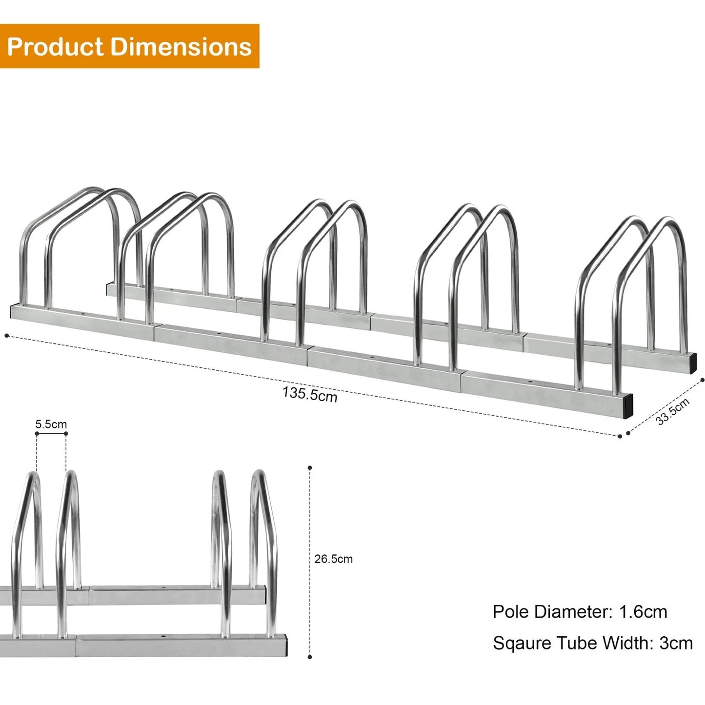 BIKE STAND RACK FOR BICYCLE PARKING STAND FLOOR WALL MOUNT INDOOR OUTDOOR NEW