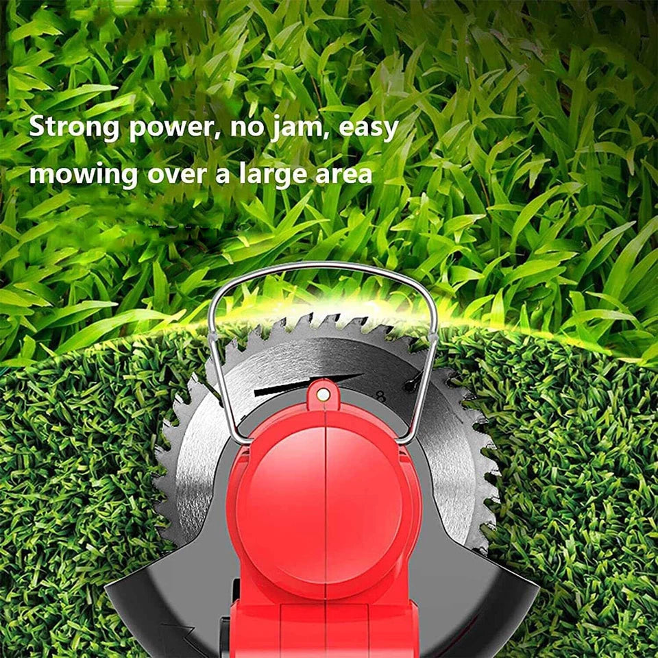 Electric Strimmer Grass Trimmer Weed Cutter Garden Edger 21V Cordless 2 Battery