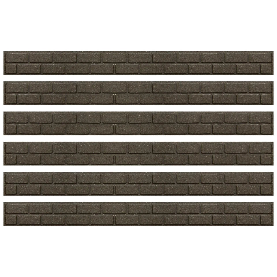 Garden Lawn Edging Flexible Flower Bed Border Wall Eco Recycled Rubber 'EZ' NEW