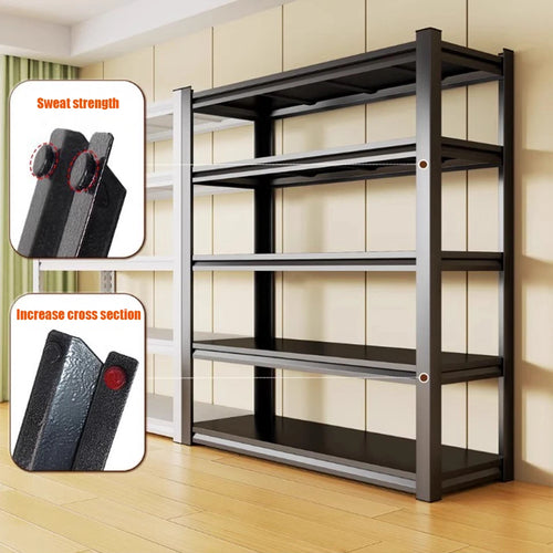 5 Tier Boltless Garage Storage Shelving Steel Racking Galvanised 198x100x50cm UK