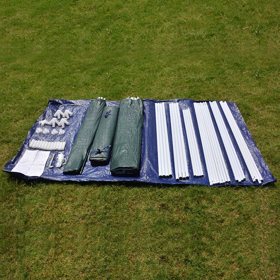 3x3m Waterproof Garden Outdoor PE Gazebo Marquee Canopy Party Tent