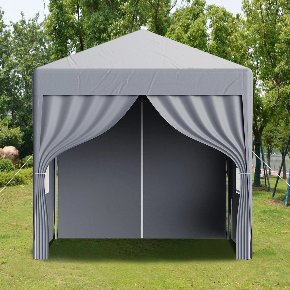 2X2M Pop-up Gazebo with 4 Sides Outdoor Garden Canopy Party Tent