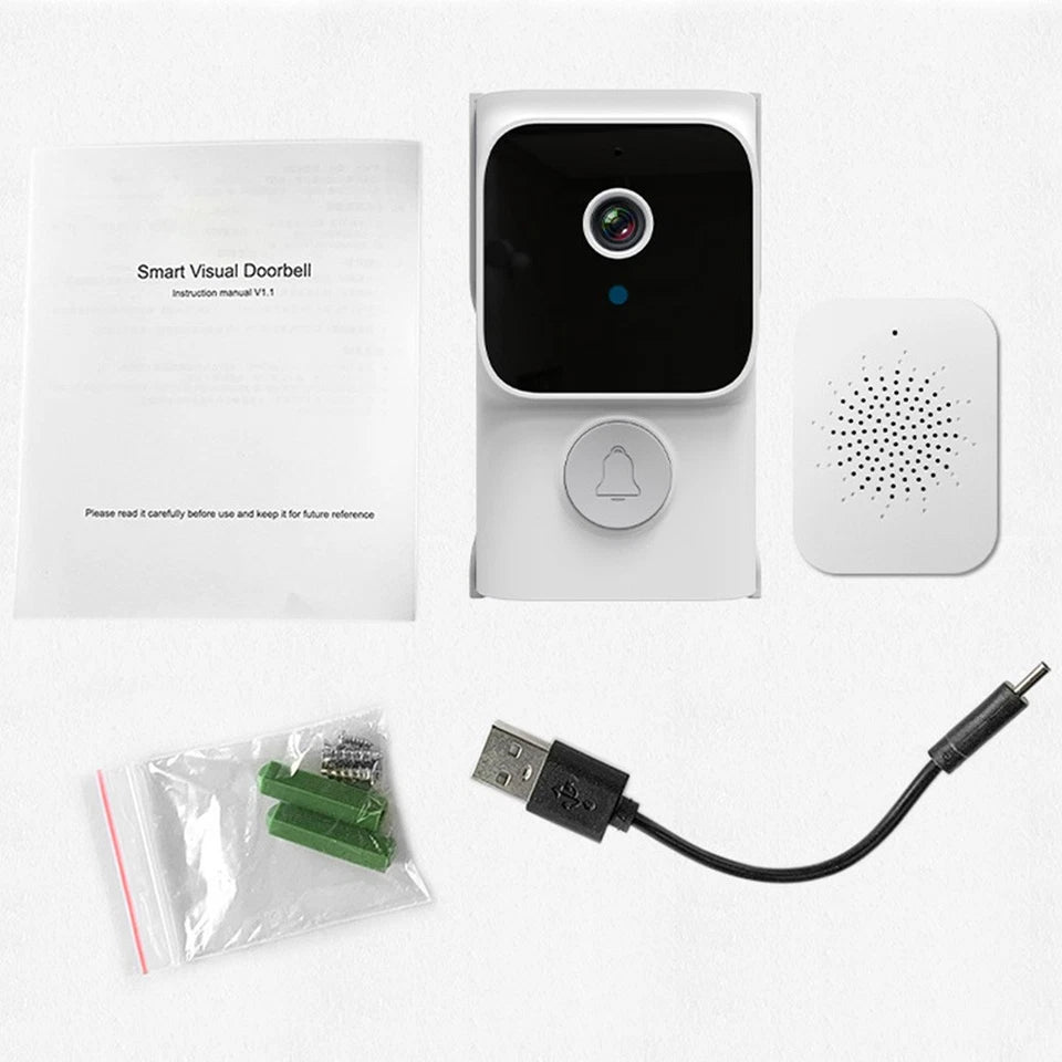 Wireless Smart Video Doorbell Wibell Security Intercom HD Video Camera Door Bell