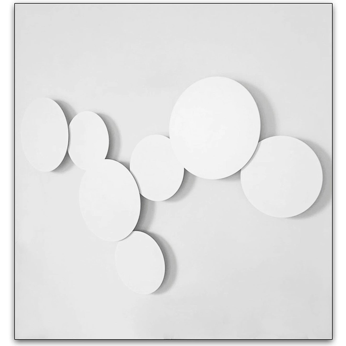 Modern White Metal Circle Round Led Wall Light 7W / 10W