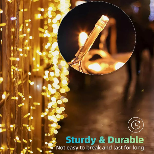 Fairy String Lights 10-50m Mains Plug In Christmas Tree Indoor & Outdoor Remote
