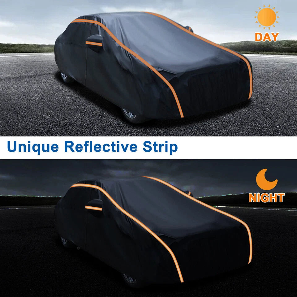 Waterproof 6 Layer Car Cover Heavy Duty Cotton Lined UV Protection
