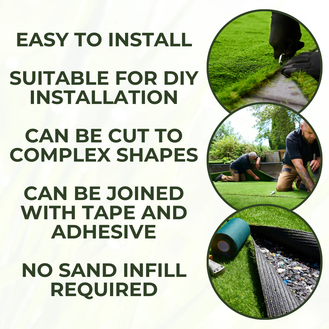 30mm Realistic Artificial Grass Natural Look Lawn Turf