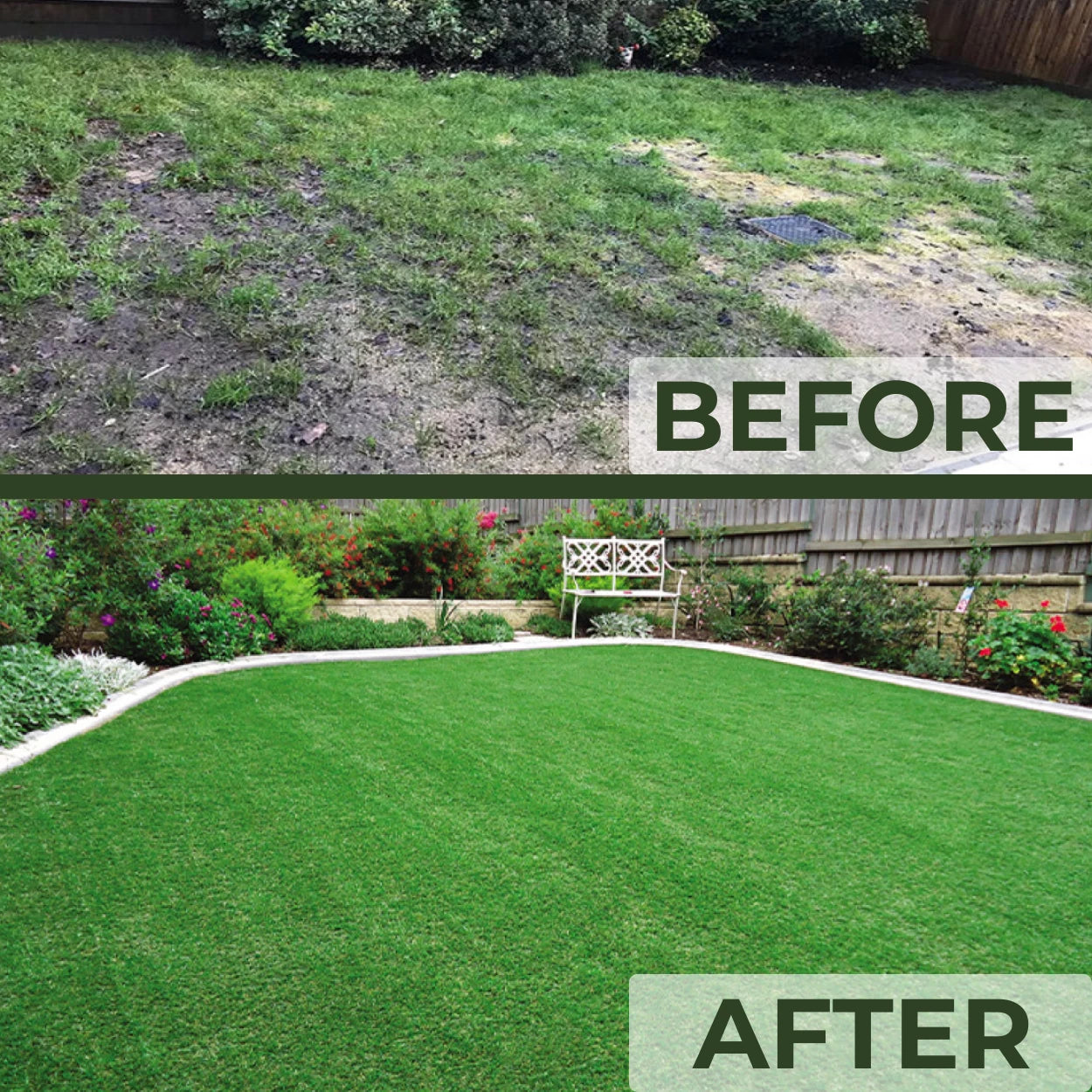 30mm Realistic Artificial Grass Natural Look Lawn Turf