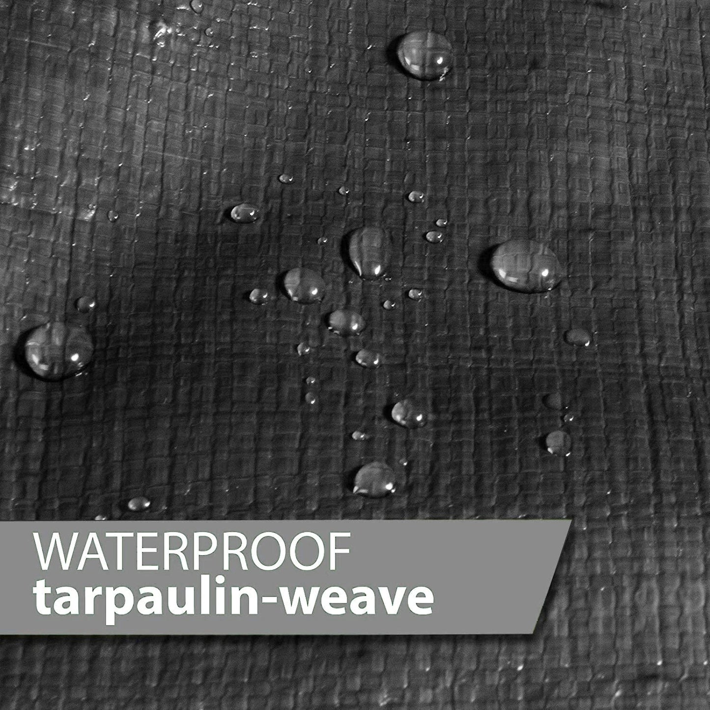 Tarpaulin Extra Heavy Duty Waterproof Cover Tarp 235GSM Ground Sheet Black