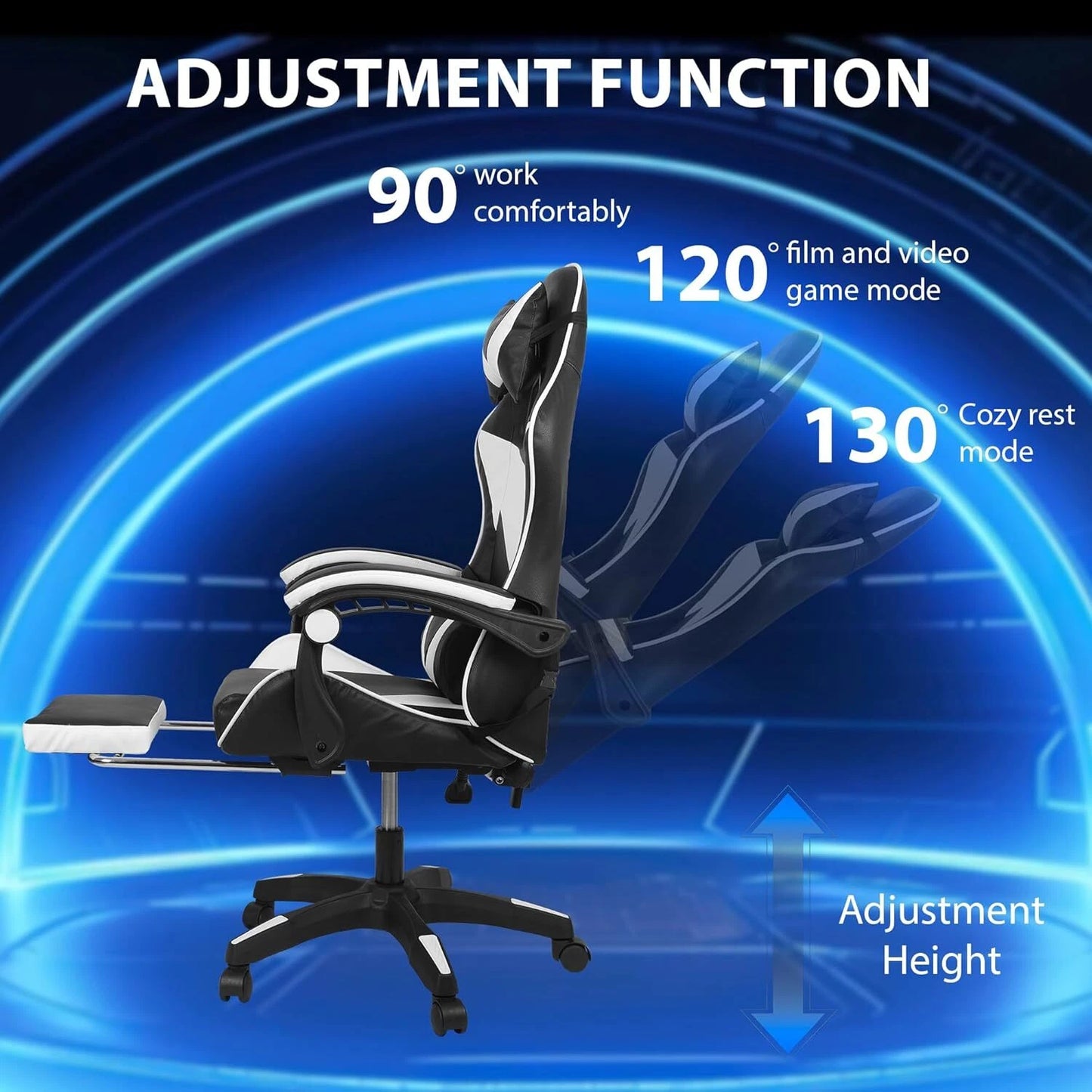 Ergonomic Gaming Chair Executive Office Computer Recliner Swivel Massage Chair