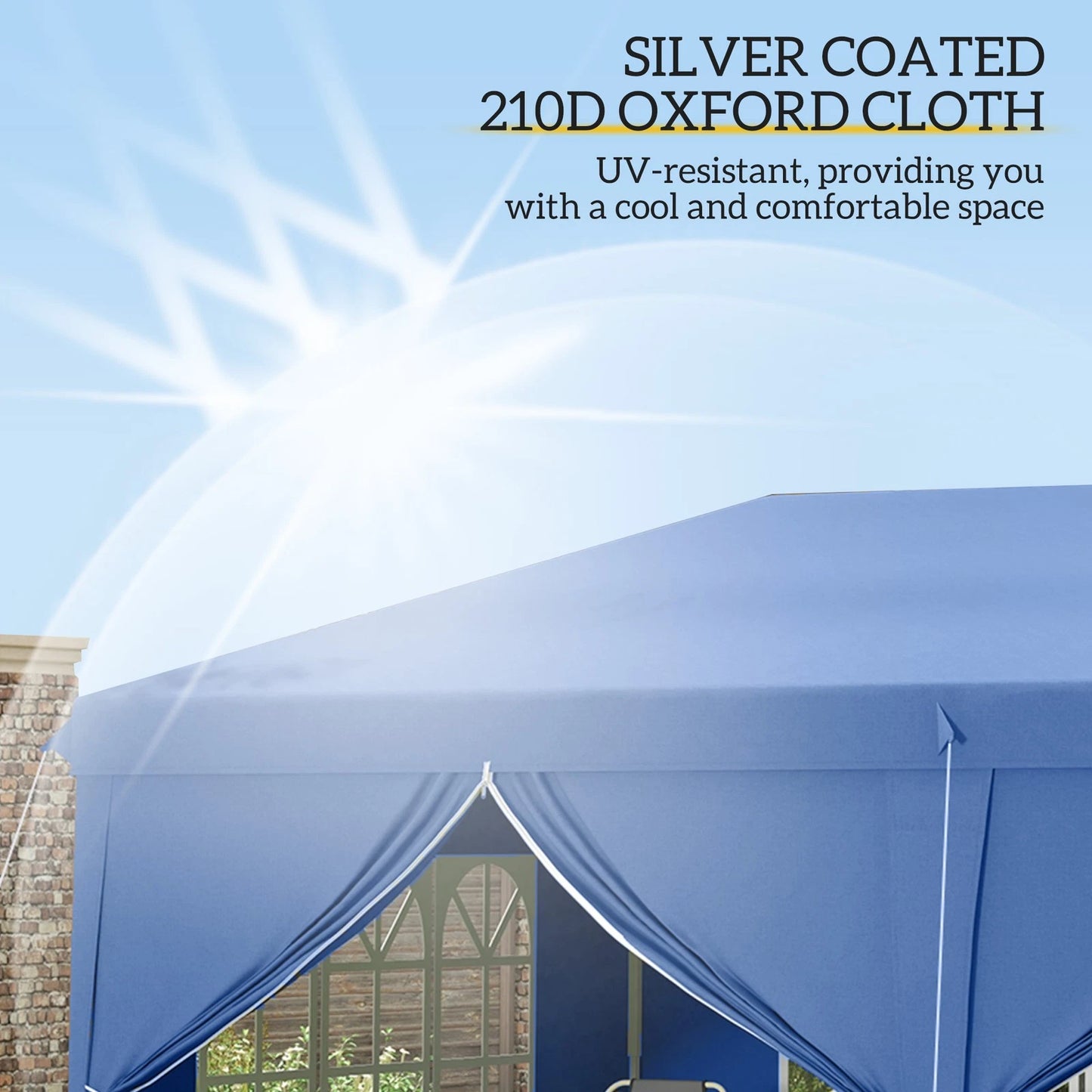 3x6m Garden Heavy Duty Pop Up Gazebo Marquee Party Tent Wedding Canopy New