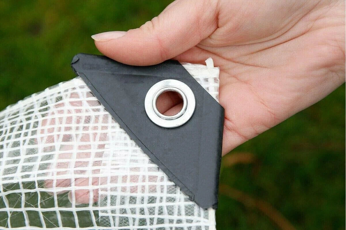 Heavy-Duty Waterproof Mesh Reinforced Transparent Polyethylene Sheeting Clear Tarpaulin Multipurpose