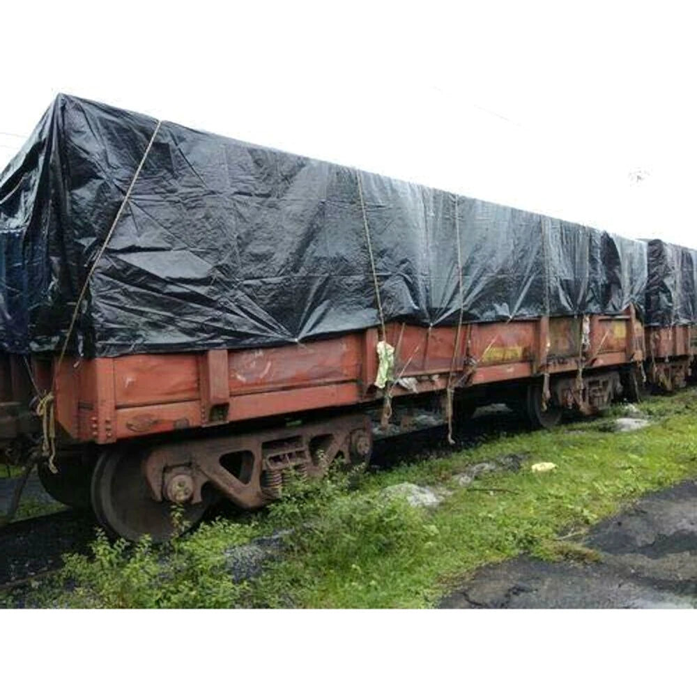 Tarpaulin Extra Heavy Duty Waterproof Cover Tarp 235GSM Ground Sheet Black