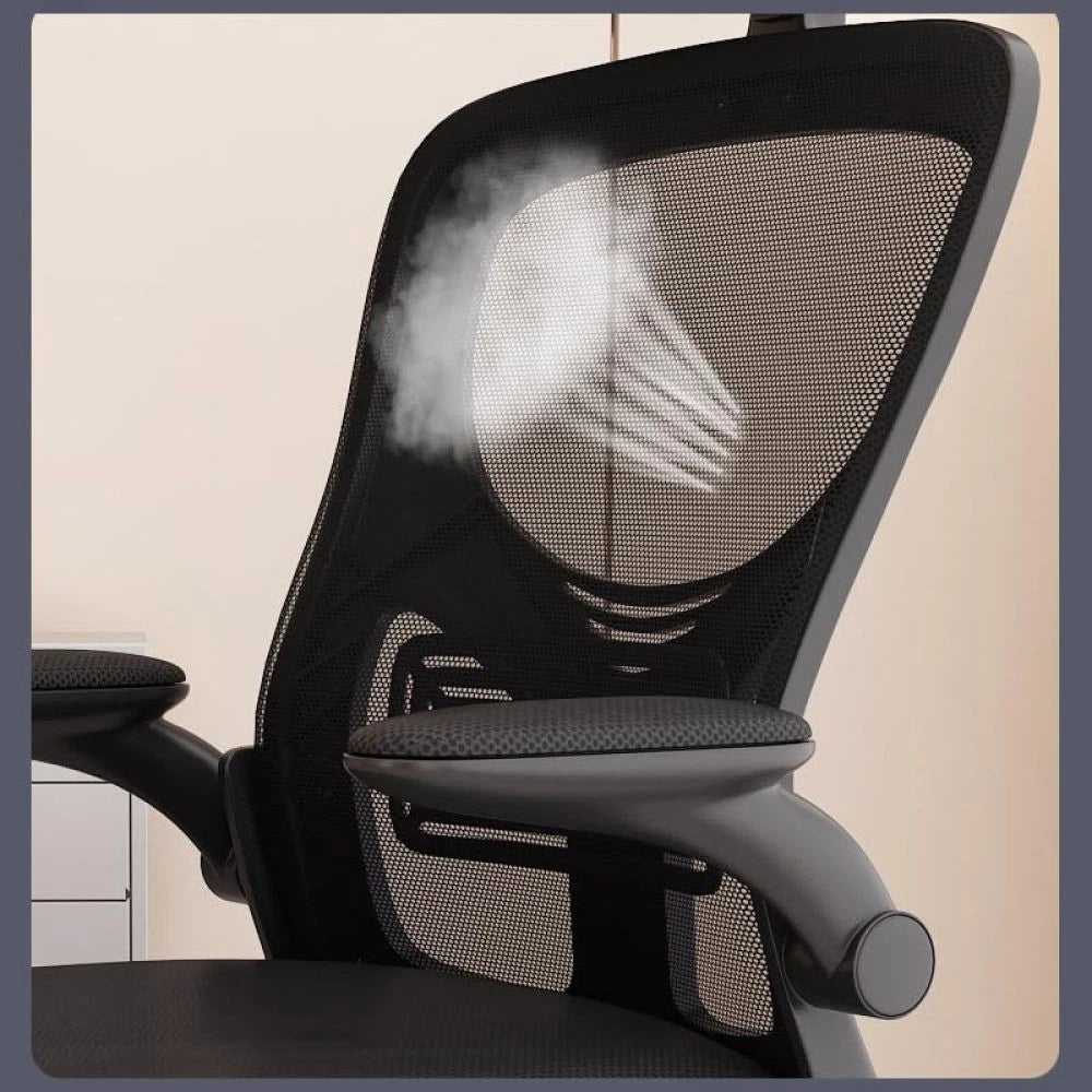 Mesh Office Chair with Adjustable Headrest, Ergonomic Swivel Computer Chair
