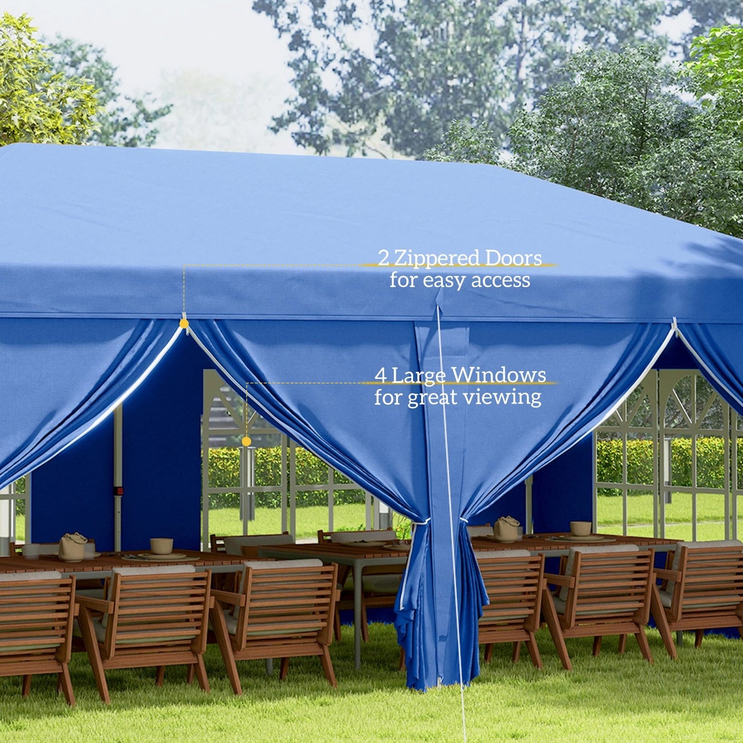 3x6m Garden Heavy Duty Pop Up Gazebo Marquee Party Tent Wedding Canopy New