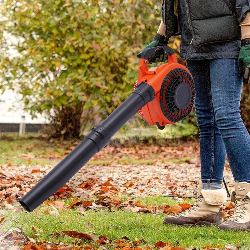 26cc Garden Yard Hand held Petrol Leaf Blower Powerful 2 Stroke Air Cooled Engine
