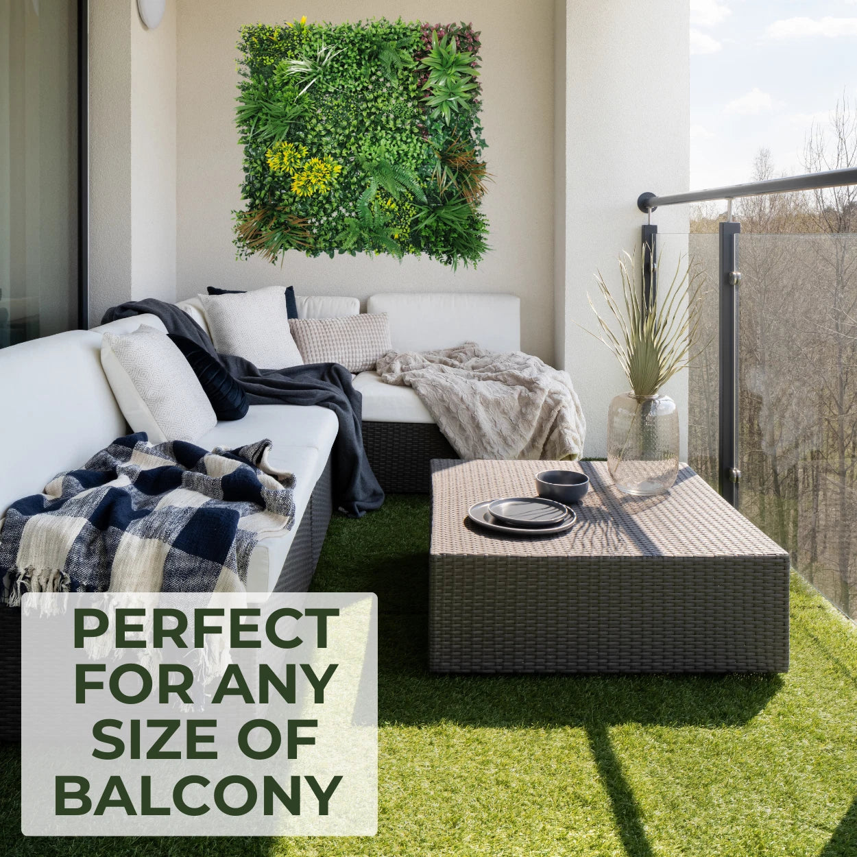 30mm Realistic Artificial Grass Natural Look Lawn Turf