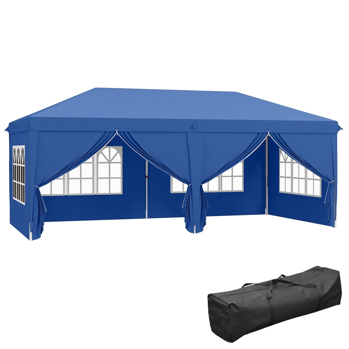 3x6m Garden Heavy Duty Pop Up Gazebo Marquee Party Tent Wedding Canopy New