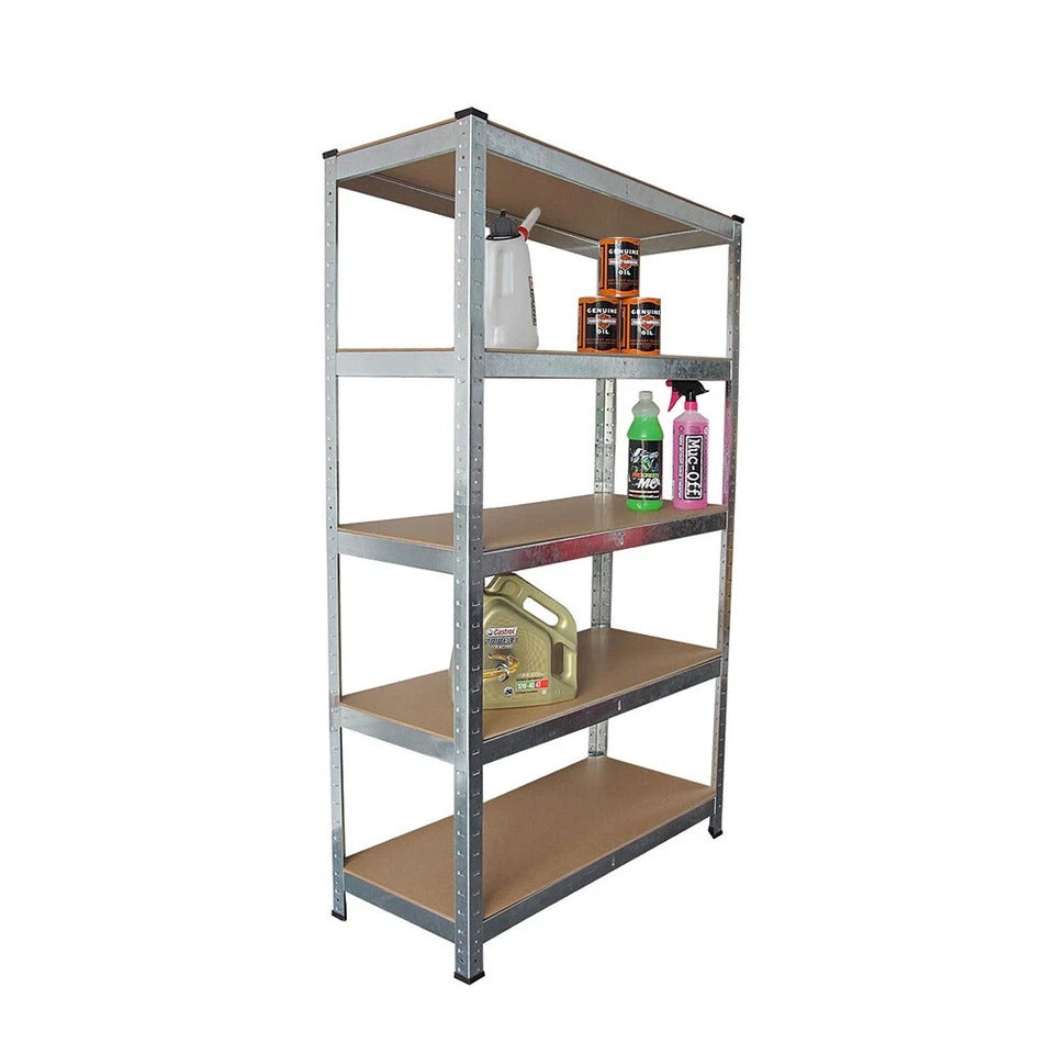 5 Tier Racking Shelf Heavy Duty Garage Shelving Storage Shelves Unit, 3 sizes