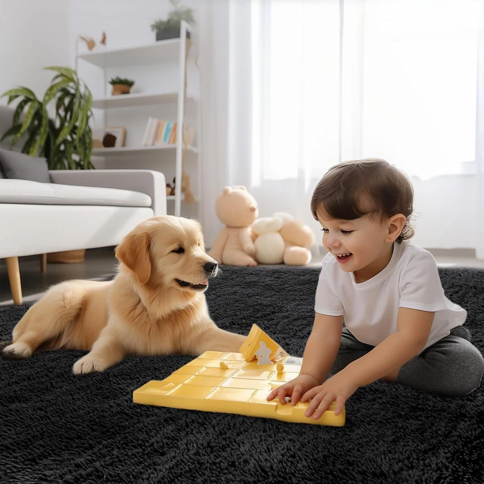 Fluffy Rugs Large Shaggy Rug Bedroom Living Room Anti Slip Soft Carpet