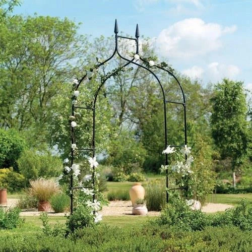 TRADITIONAL GARDEN ARCH HEAVY DUTY METAL ARCHWAY 2.5M