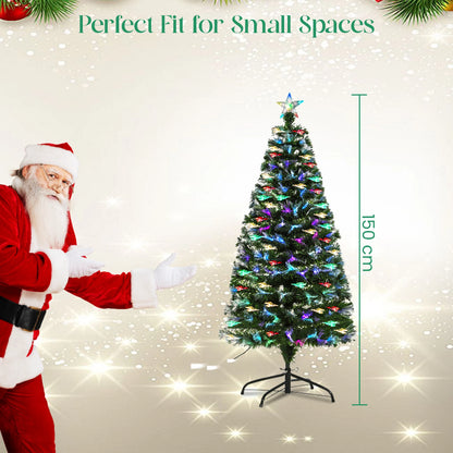 Christmas Tree Fibre Optic Artificial Colour Changing Xmas decor 4FT 5FT