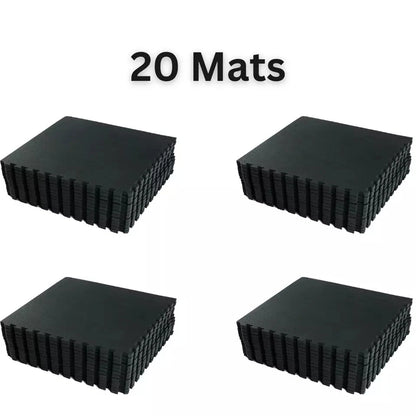 Yoga Tiles Mat Gym Thick Flooring Interlocking Floor Mats Soft Foam 60x60cm