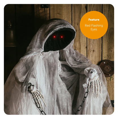 85cm Faceless Spectre Light Up Moving With Sound Halloween Party Prop