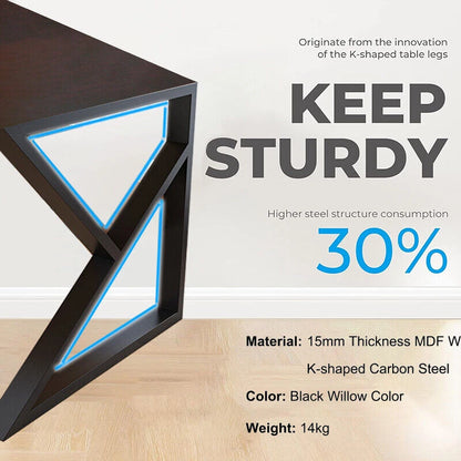Computer Desk Laptop Pc Study Table Office Desk Home Furniture Workstation Shelf