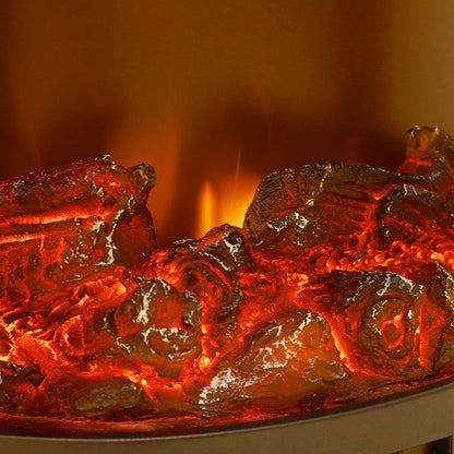 Electric Fireplace Log Burning Flame Effect Stove Fire Heater Thermal Wood