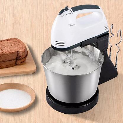 7 Speed + Cake Electric Stand Mixer Food Multi Mixing Bowl Blender Beater Dough