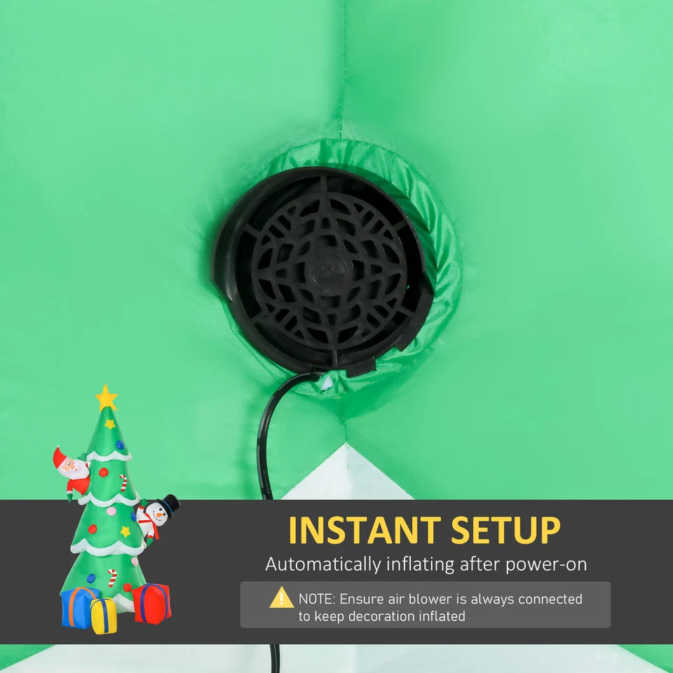 7ft Christmas Inflatable Tree LED Lighted for Indoor Outdoor Decor