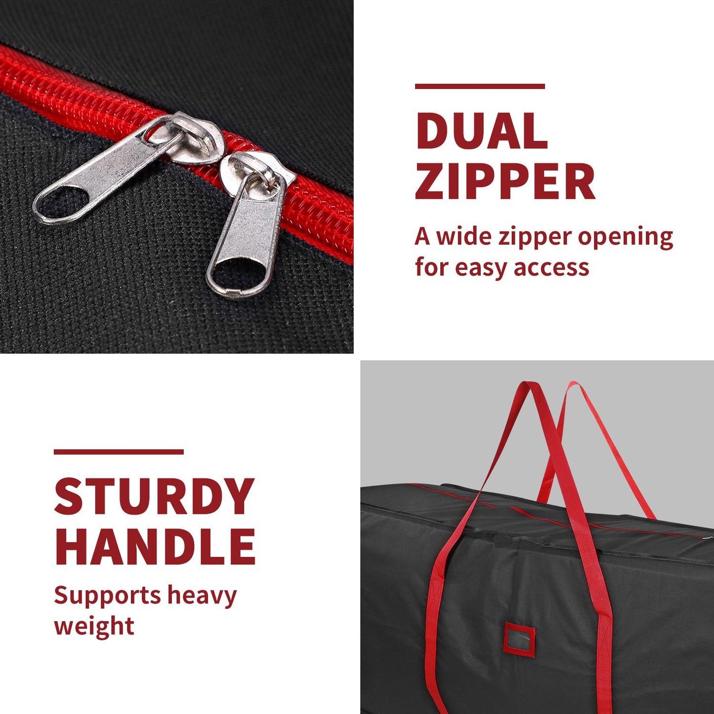 Black Christmas tree storage bag