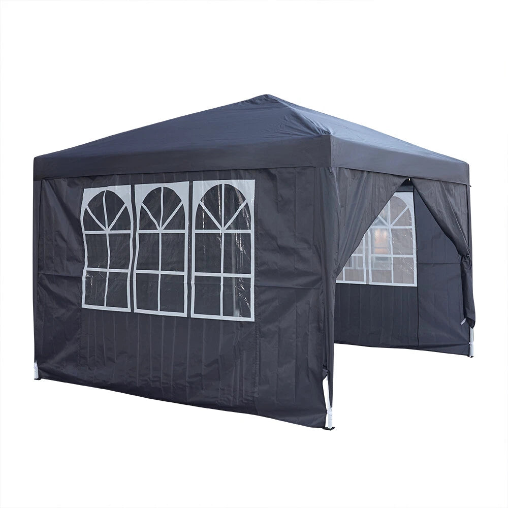 2.5x2.5m Pop Up Gazebo Marquee Outdoor Garden Party Tent Canopy with 4 Sides