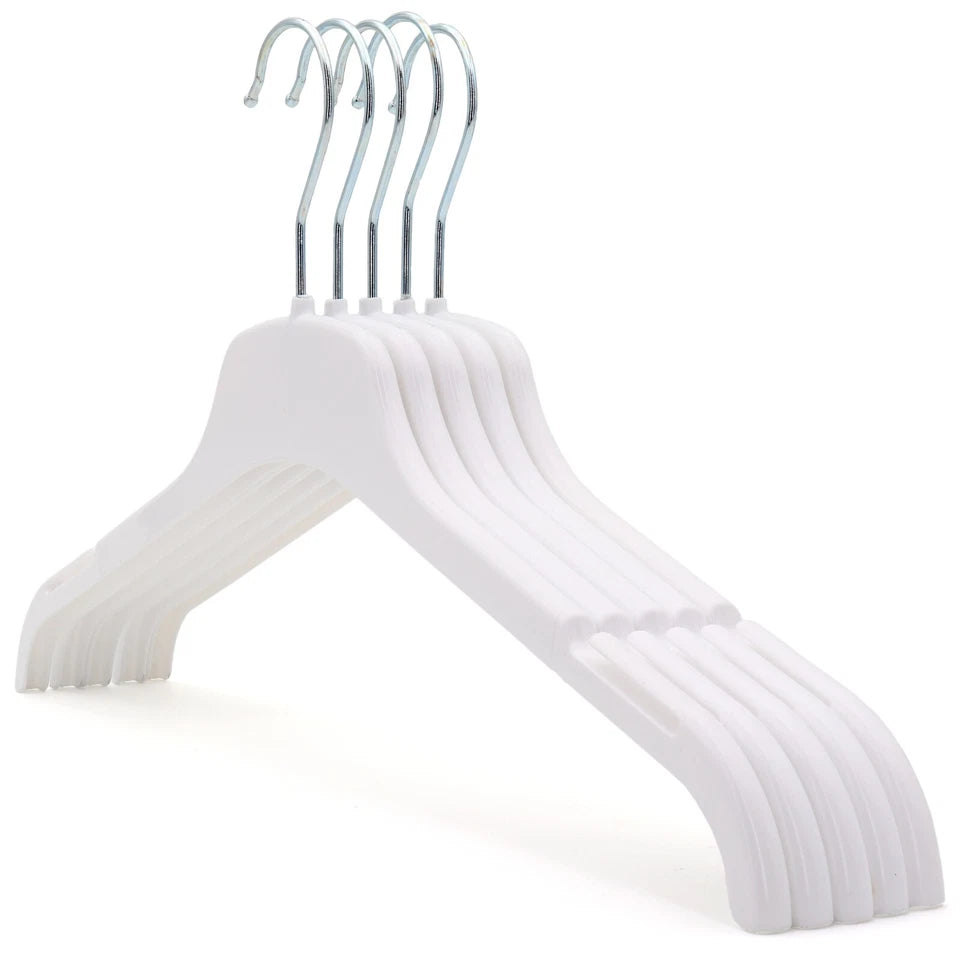 Strong Plastic Coat Clothes Hangers for Tops, Shirts, Dresses