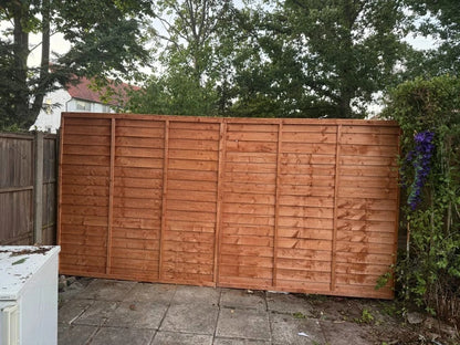 Dip Treated Overlap Fence Panel - (6 x 6ft / 6 x 5ft /6 x 4ft / 6 x 3ft)