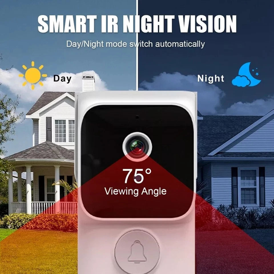 Wireless Smart Video Doorbell Wibell Security Intercom HD Video Camera Door Bell