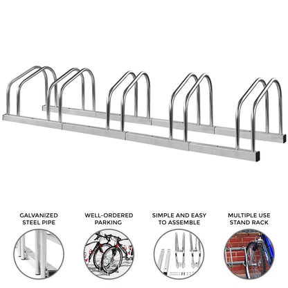 BIKE STAND RACK FOR BICYCLE PARKING STAND FLOOR WALL MOUNT INDOOR OUTDOOR NEW