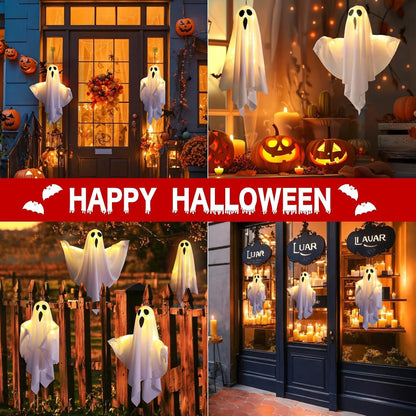 3X Halloween Decoration LED Light Ghost Outdoor Garden Party Home Hanging Props
