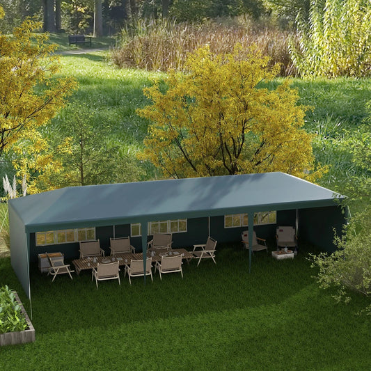 9m x 3m Outdoor Garden Gazebo Wedding Party Tent Canopy Marquee Green