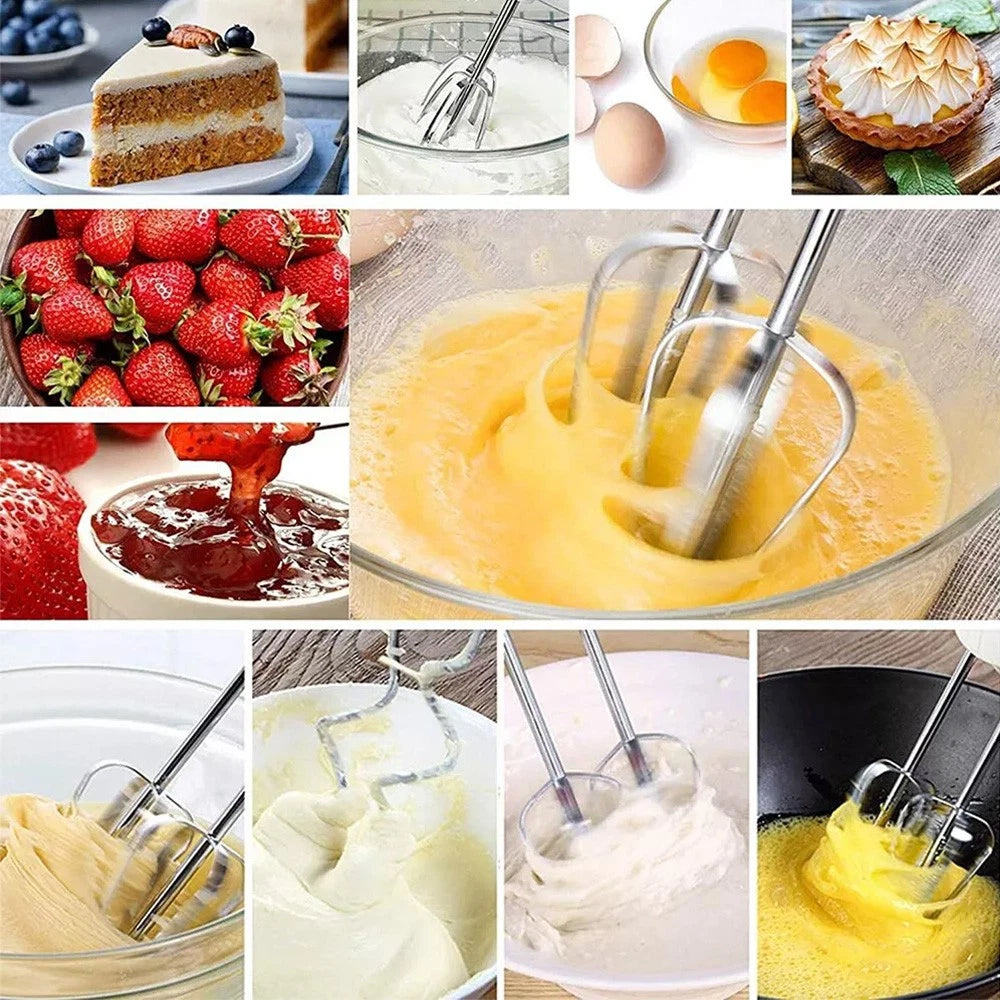 7 Speed + Cake Electric Stand Mixer Food Multi Mixing Bowl Blender Beater Dough